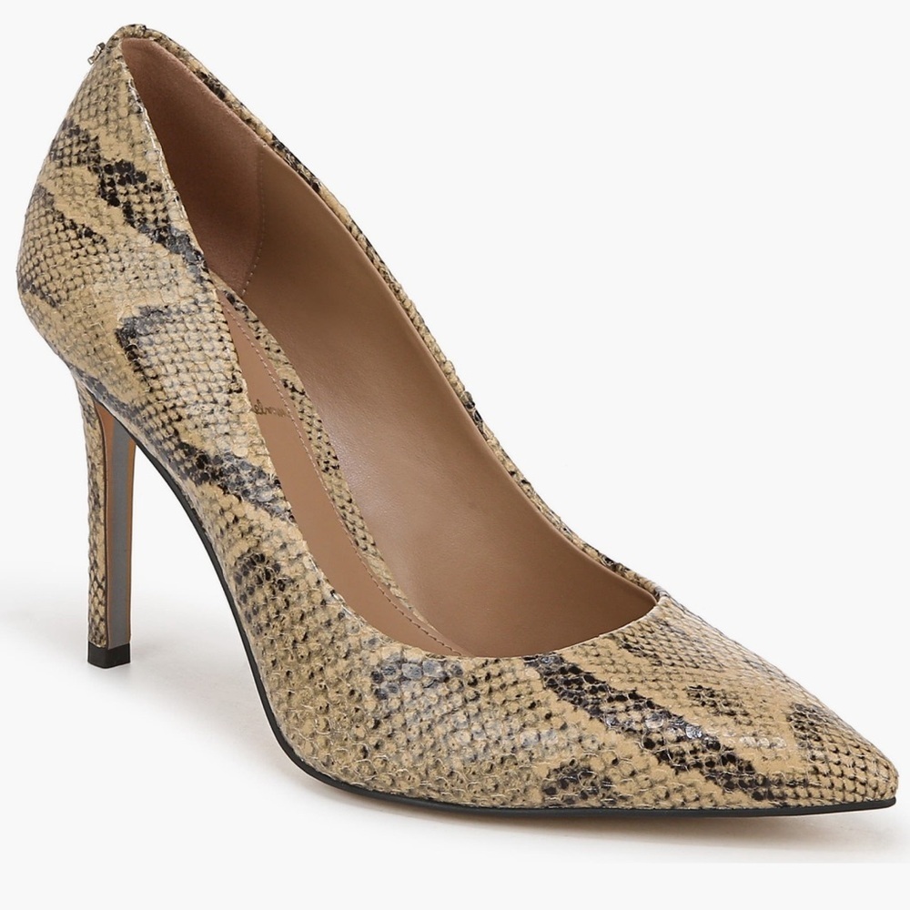 Sam Edelman Golden Tan Hazel Pointed Toe Pump NWT 8,5 - Picture 3 of 9